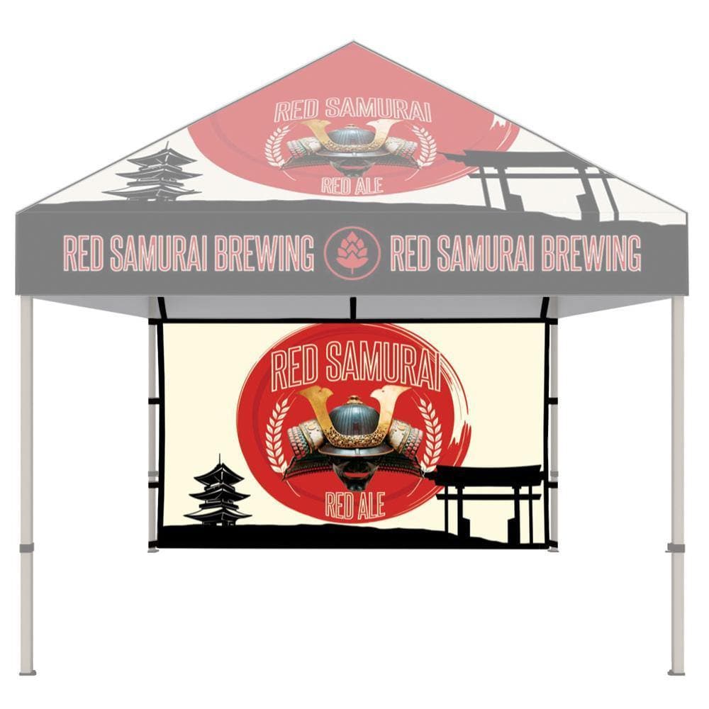 Custom Printed 10ft Backwall for Outdoor Canopy Tents