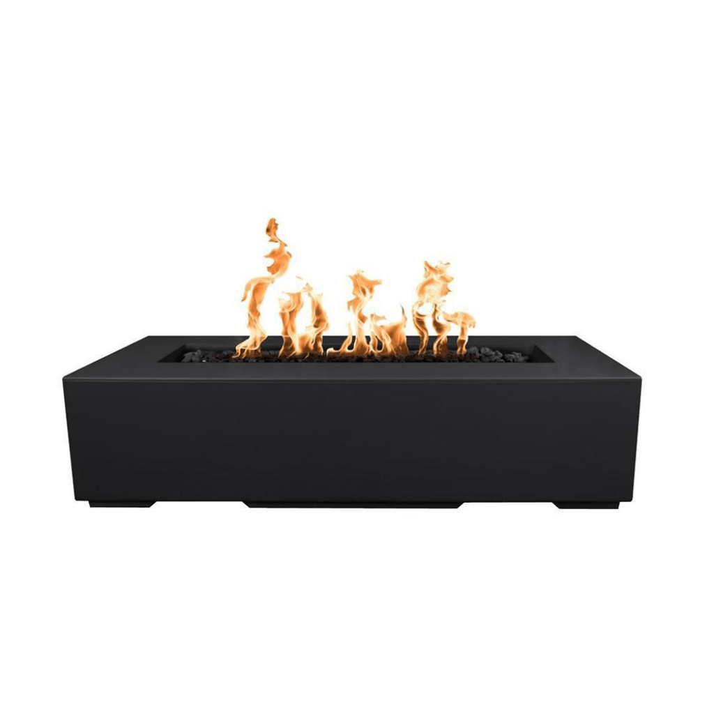 The Outdoor Plus - Regal GFRC Concrete Rectangle Liquid Propane Fire Pit Table 60