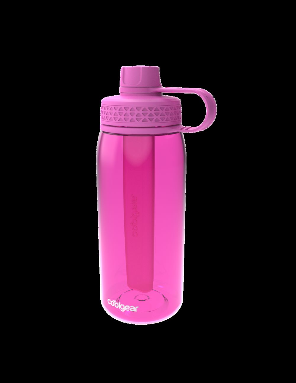 Cool Gear 4-Pack 32 oz System Chugger Bottle with Freezer Stick - Large Capacity Water Bottle for Gym, Outdoors, and Travel