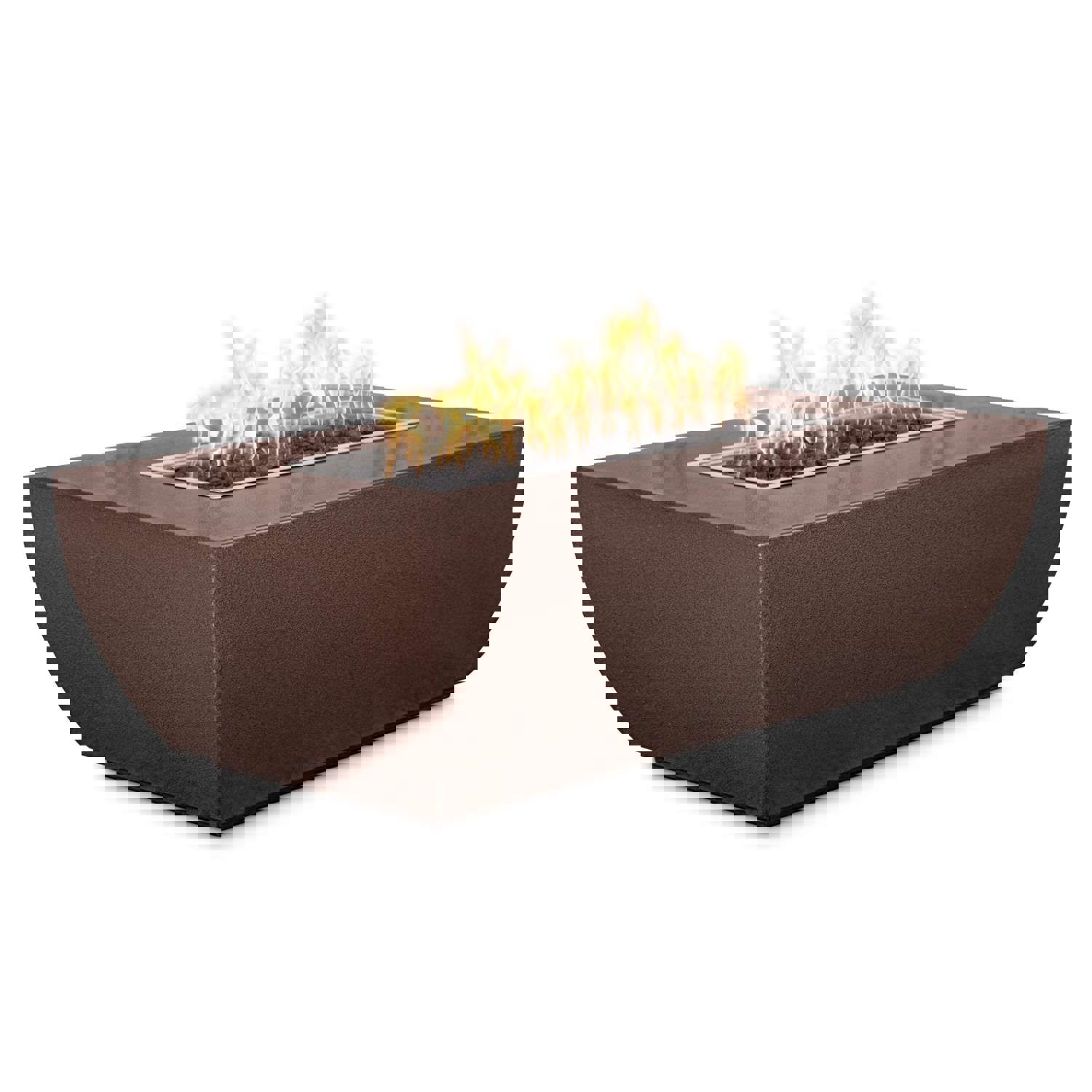 Outdoor Plus Linear Avalon 48 Corten Steel Liquid Propane Fire Pit