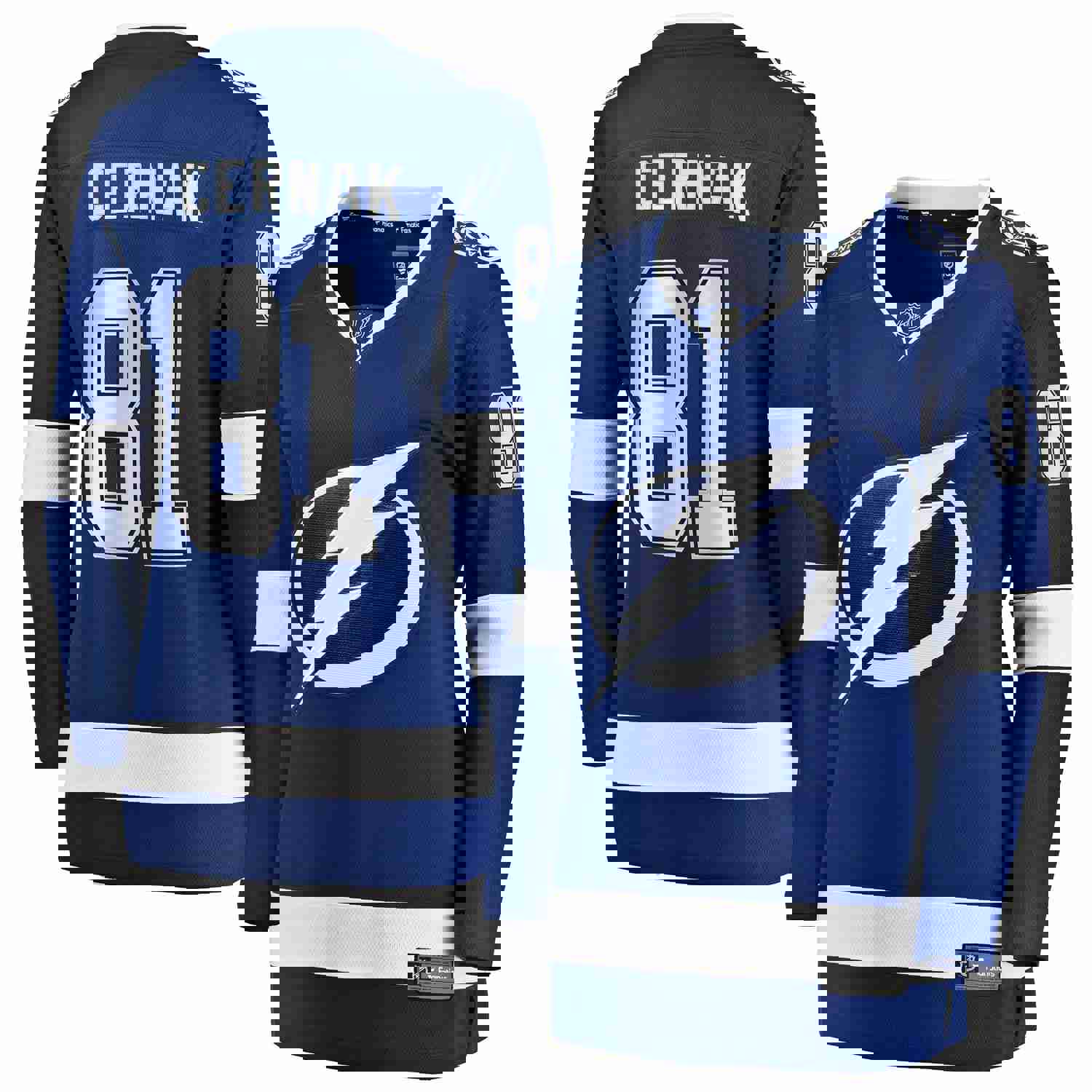 Erik Cernak Tampa Bay Lightning Fanatics Branded Women's Home Breakaway Player Jersey - Blue