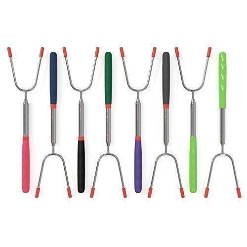 KBA Marshmallow Roasting Sticks 45 Long - Set of 8 Telescoping Smores Sticks for Fire Pit