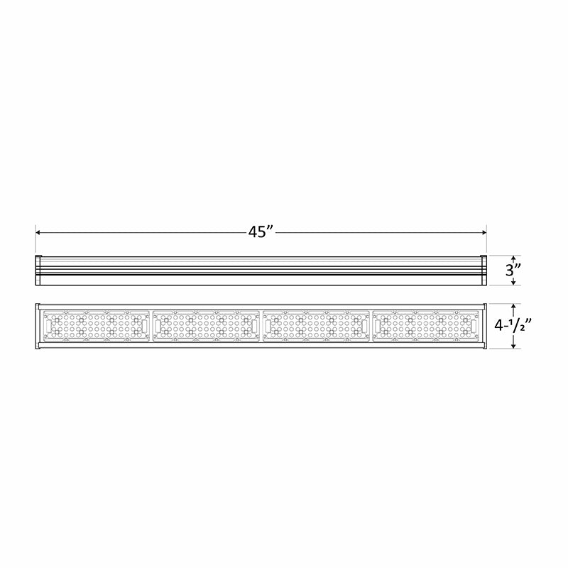 LED 4 Outdoor Sign Light, 15,600 Lumens, 120W, 120-277V, 3000K/5000K CCT, White Finish