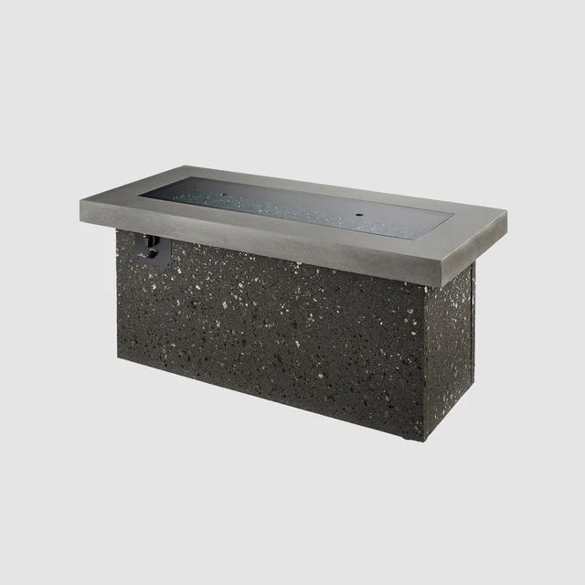 Gray Key Largo Linear Gas Fire Pit Table by Outdoor Greatroom Company