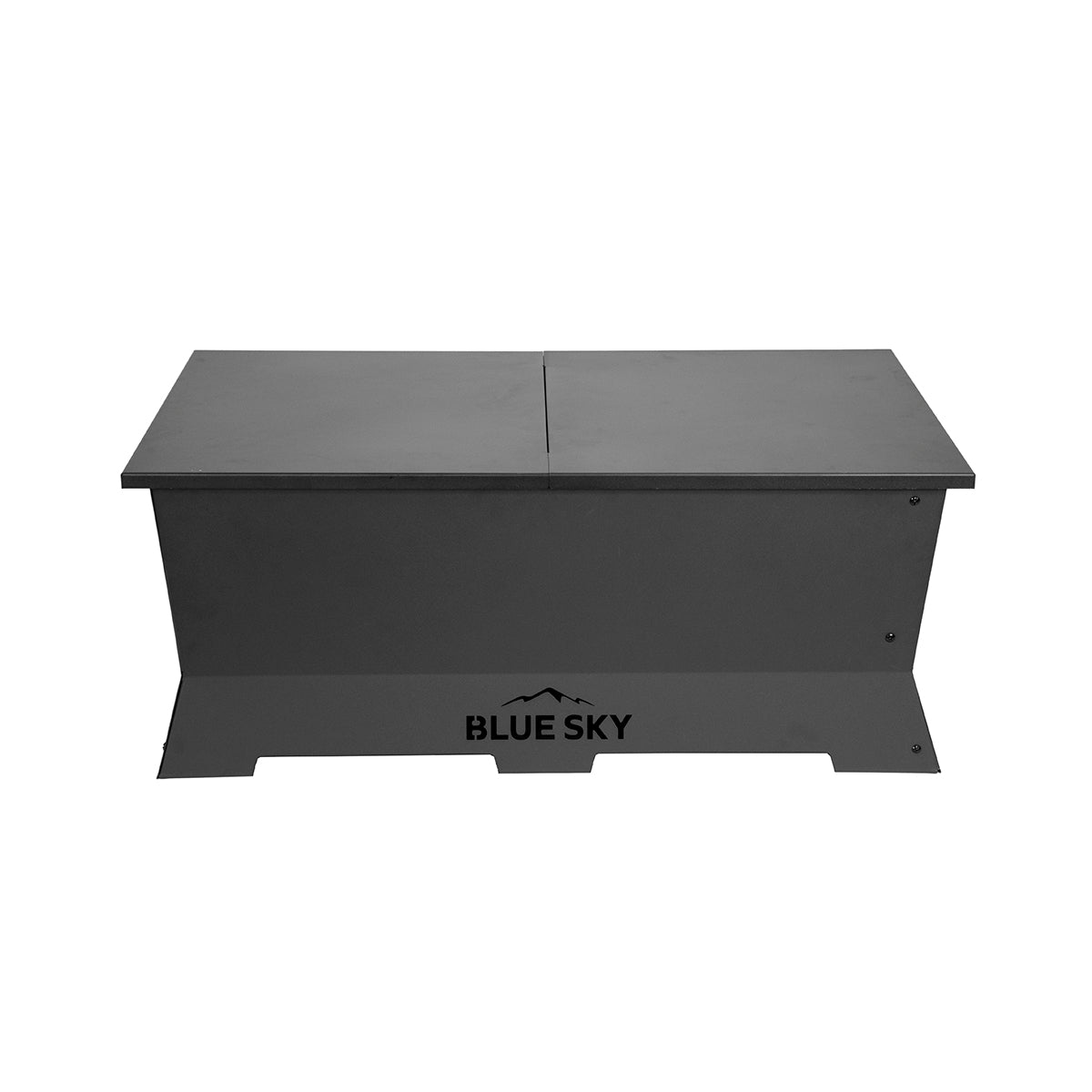 Rectangle Peak Smokeless Fire Pit Lid - Multi-Purpose Steel Cover for Patio Fire Pits