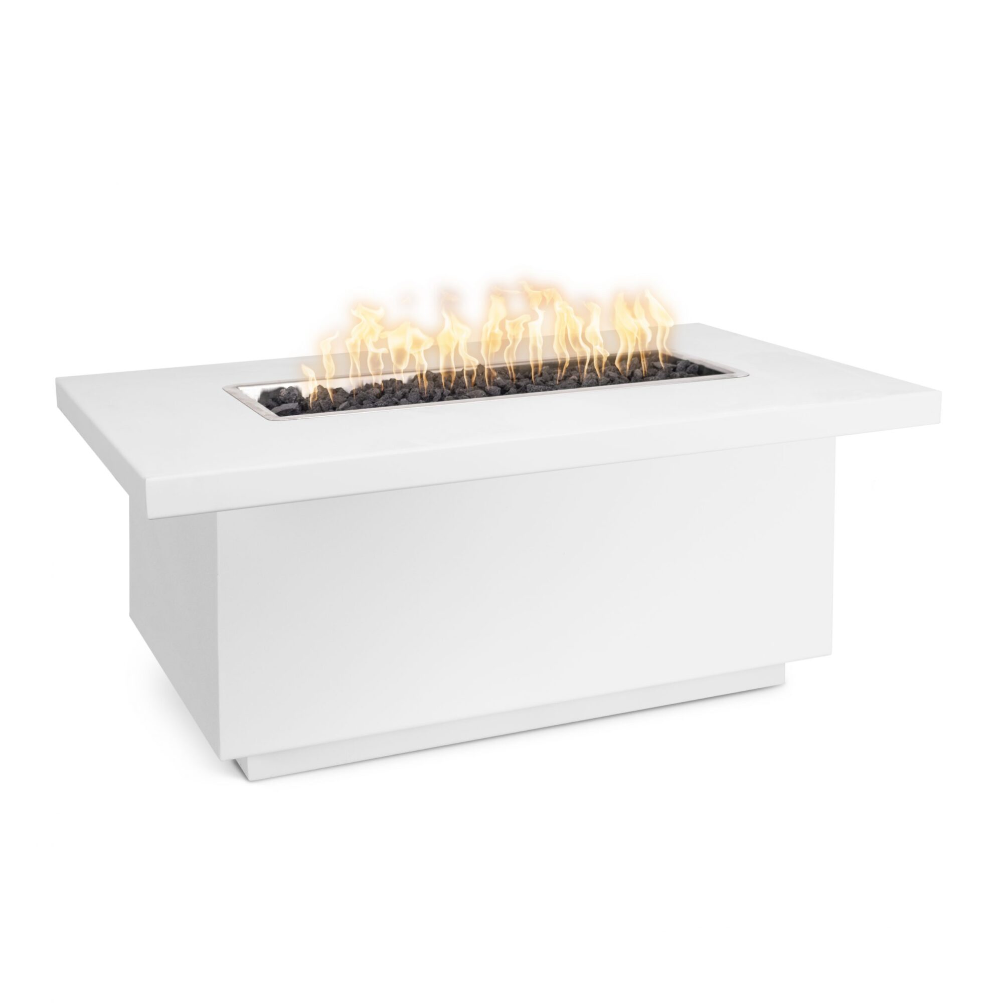 Outdoor Plus Fremont 24 Tall Rectangle Fire Pit with Free Cover