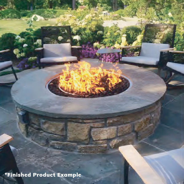 The Outdoor Plus Unfinished Square Fire Pit Table for DIY