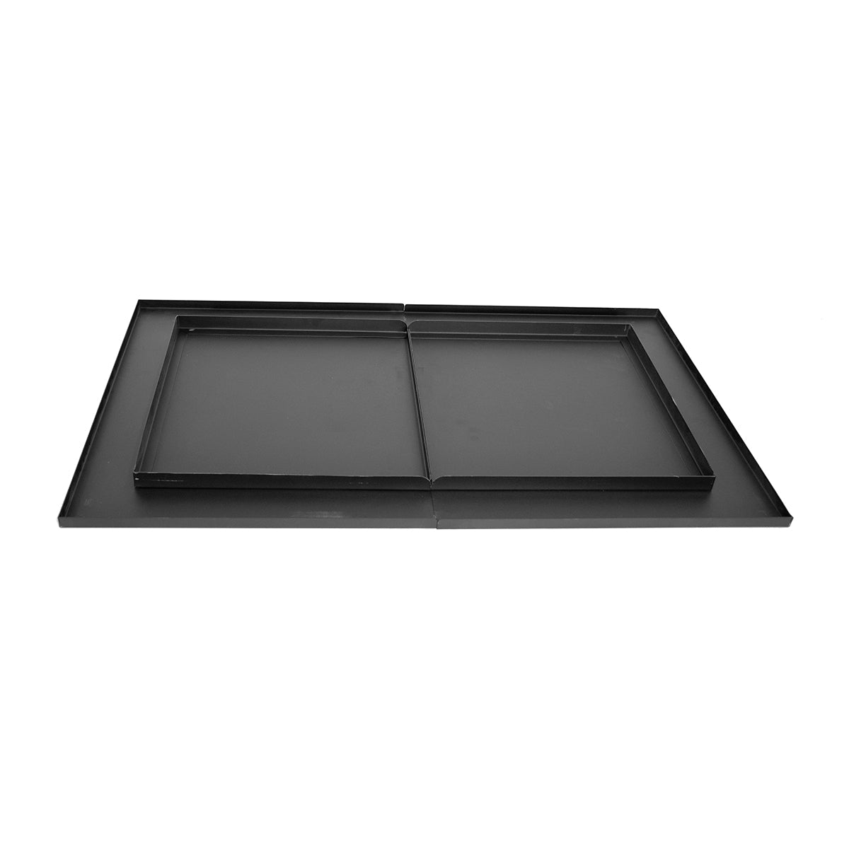 Rectangle Peak Smokeless Fire Pit Lid - Multi-Purpose Steel Cover for Patio Fire Pits