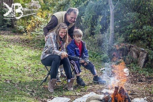 KBA Marshmallow Roasting Sticks 45 Long - Set of 8 Telescoping Smores Sticks for Fire Pit