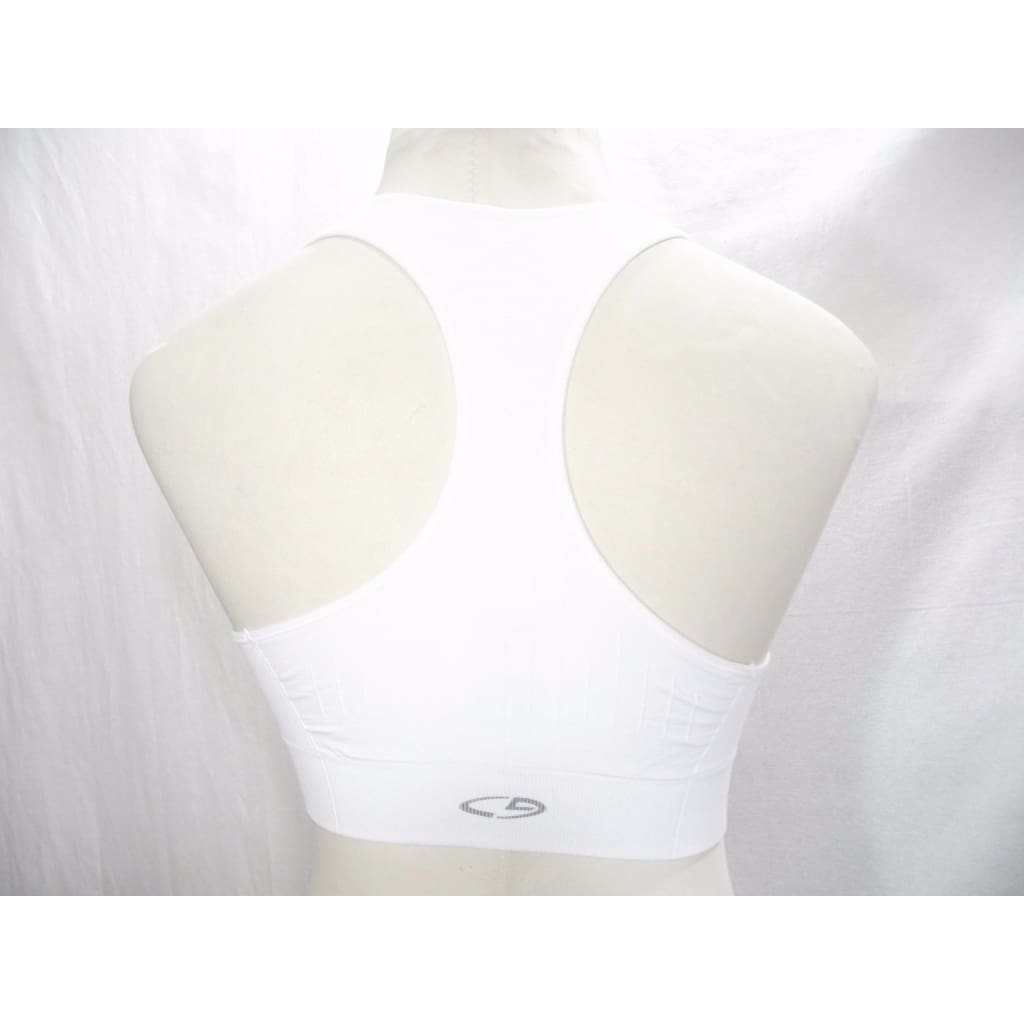 Champion N9169 Wire Free Racerback Sports Bra - Medium, White