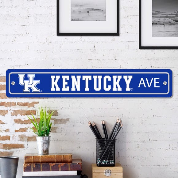 Kentucky Wildcats NCAA Street Sign by Fanmats - Officially Licensed, Made in USA