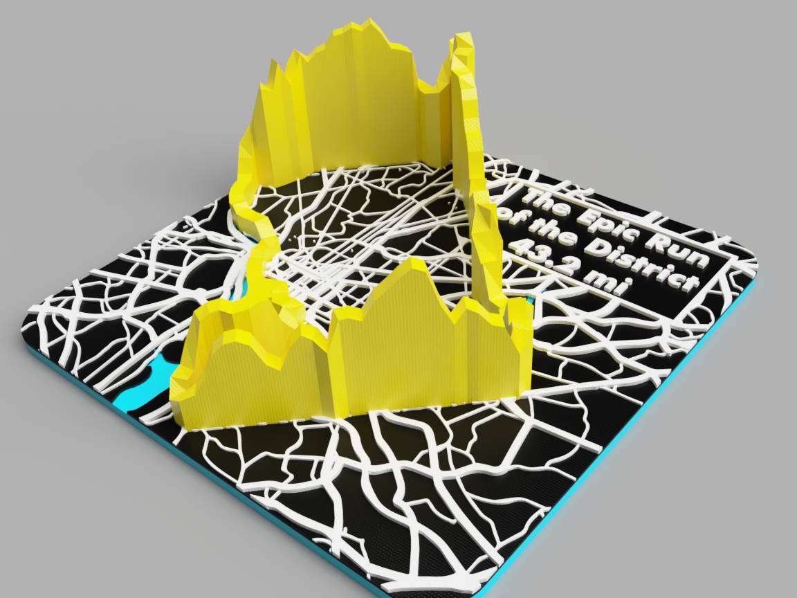Custom 3D Printed Outdoor Activity Commemorative Keepsake