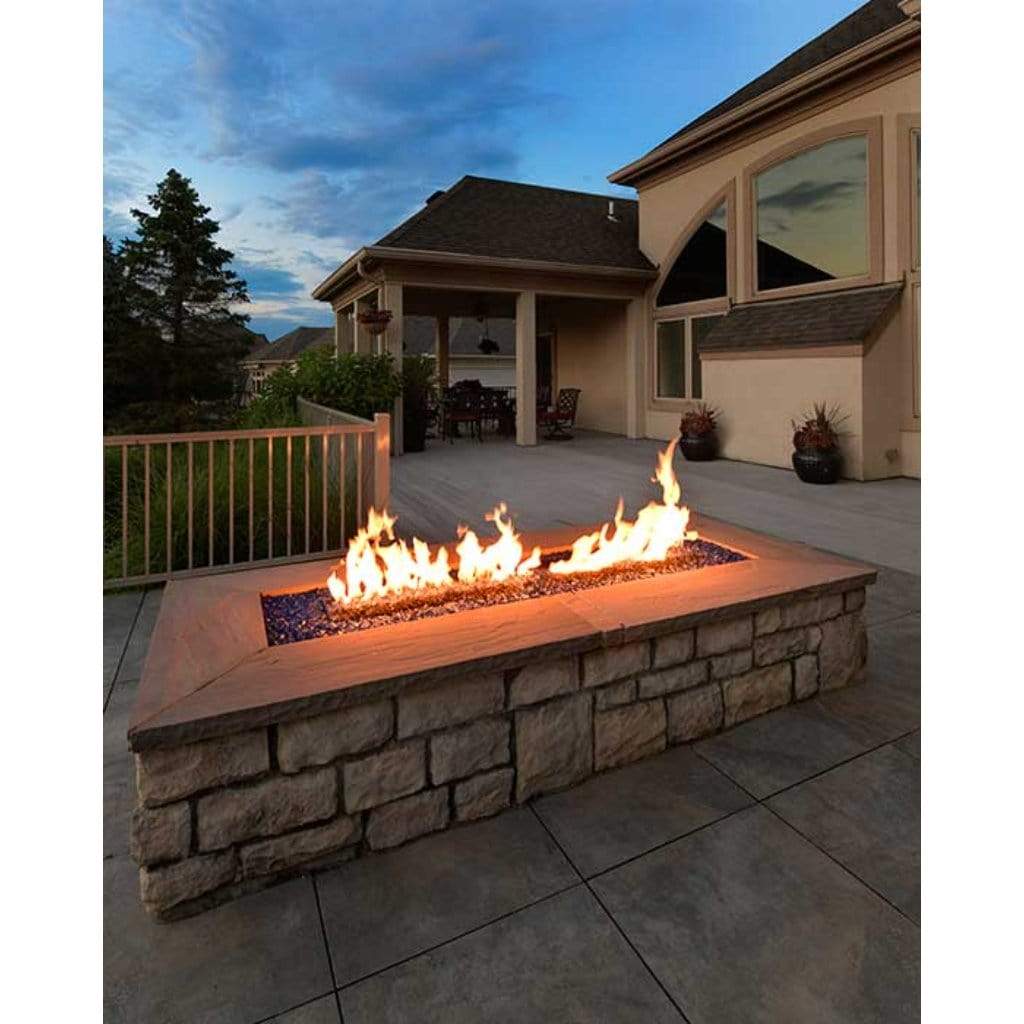 HPC 36 x 14 Rectangle Enclosure H-Burner Electronic Ignition Fire Pit