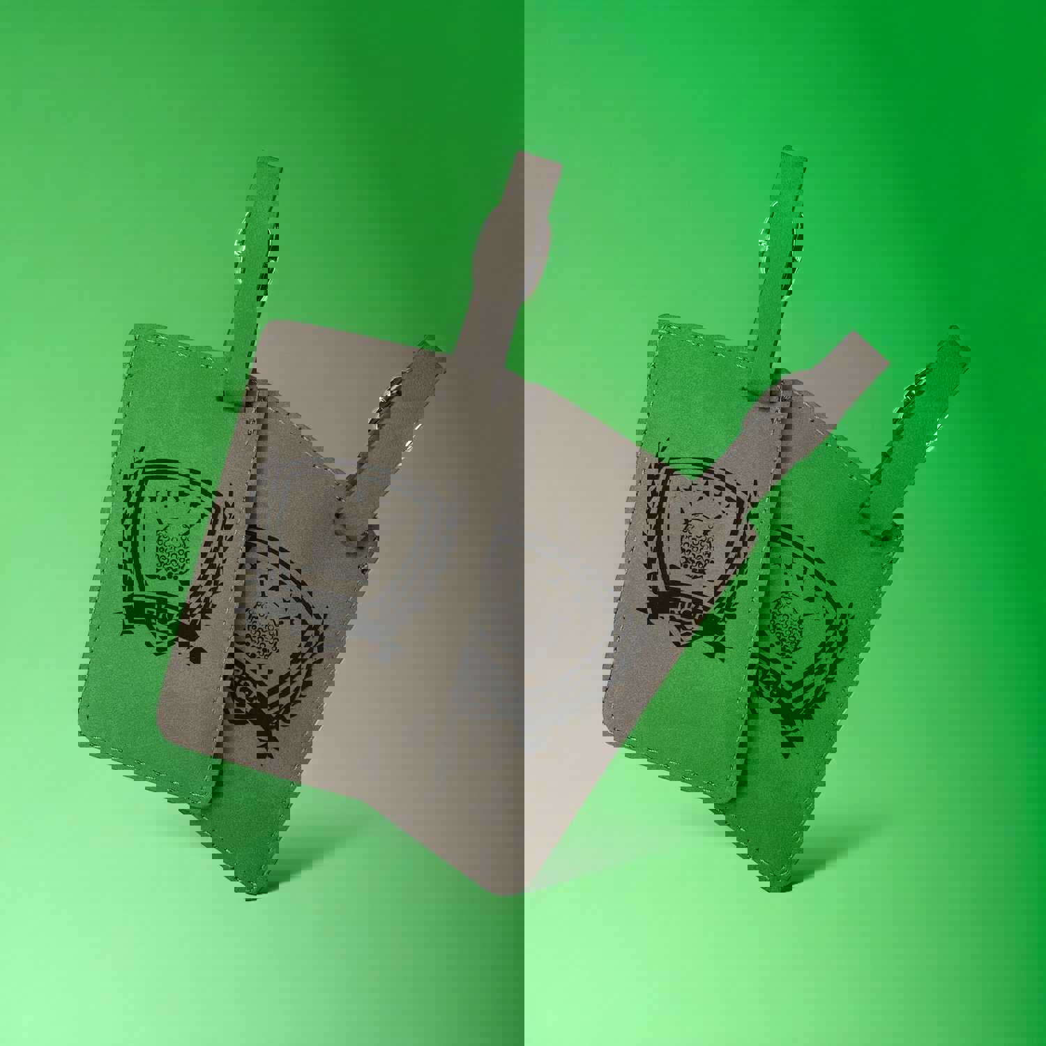 Personalized Engraved Golf Bag Tag - Custom Leather Luggage Tag & Sports Gift