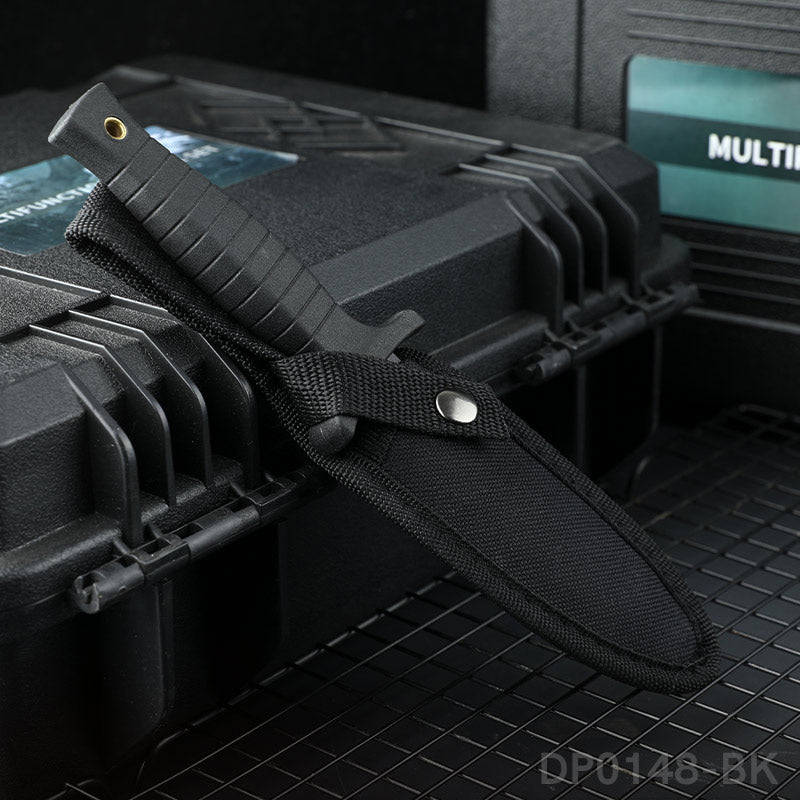 Fixed Blade Knife with 4.7in Dual Edge Blade and PP Handle for Outdoor Activities