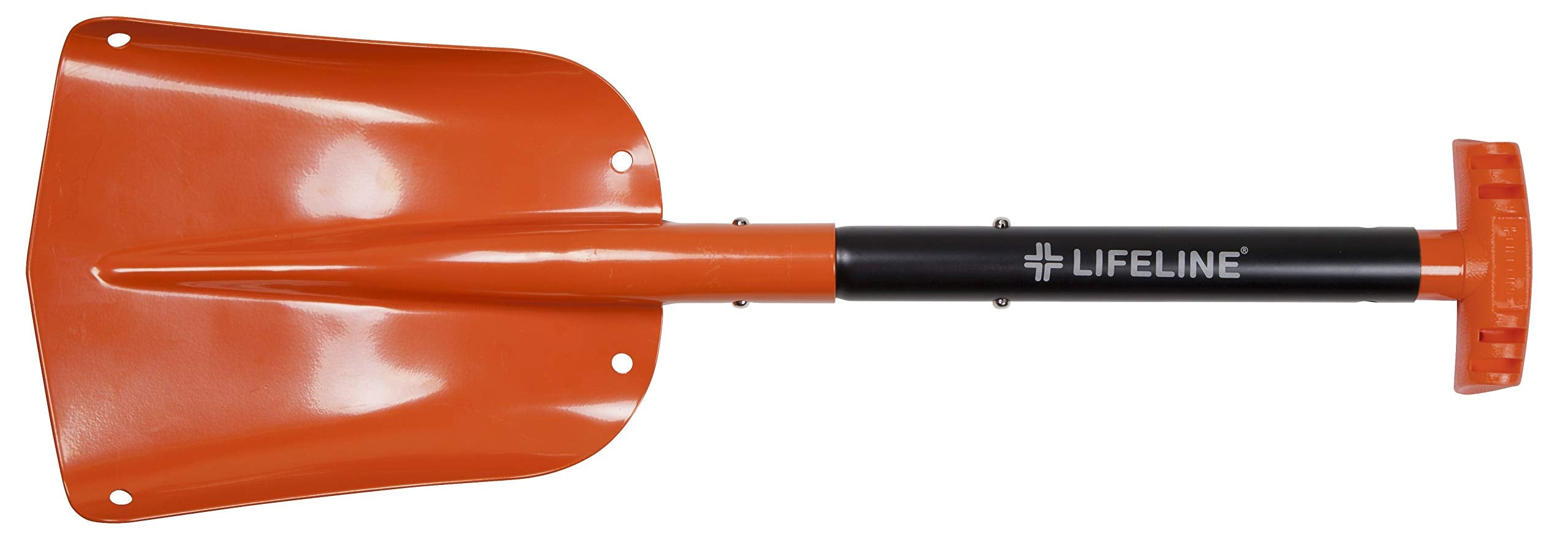 Lifeline 4017 Aluminum Sport Utility Shovel, 3-Piece Collapsible Design, Orange