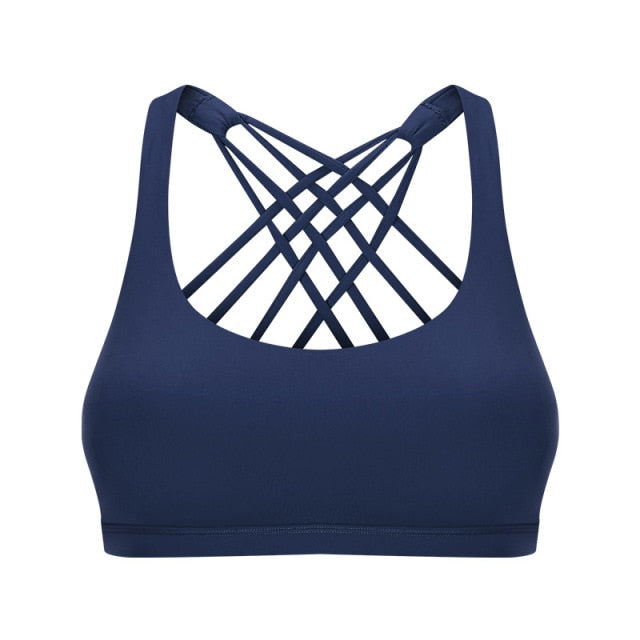 Women's Crisscross Fitness Bra - Supportive & Stylish Workout Essential