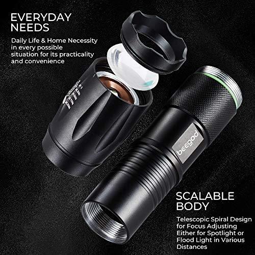 Super Bright LED Tactical Flashlight for Camping, Hiking & Outdoor Activities