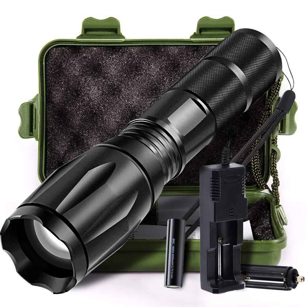 Super Bright LED Tactical Flashlight for Camping, Hiking & Outdoor Activities