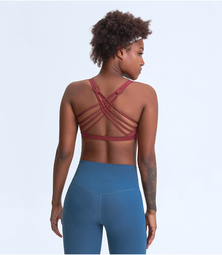 Women's Crisscross Fitness Bra - Supportive & Stylish Workout Essential