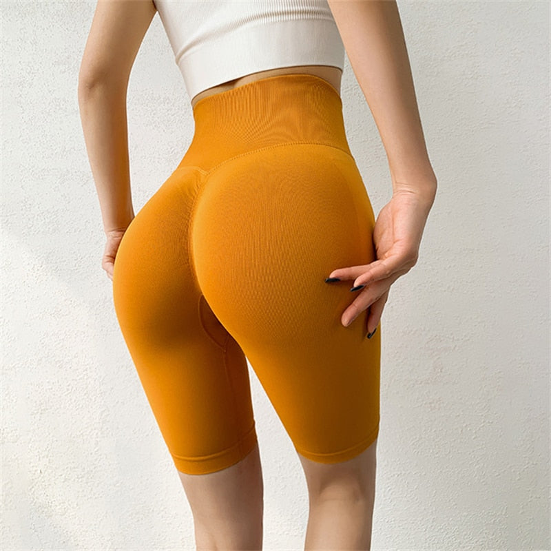 Women's Seamless High-Waisted Yoga Leggings - Quick Dry & High Elastic