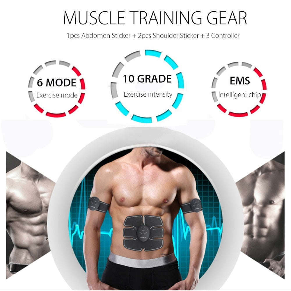 Smart Wireless Muscle Stimulator Abdominal Training Belt for Weight Loss and Relaxation