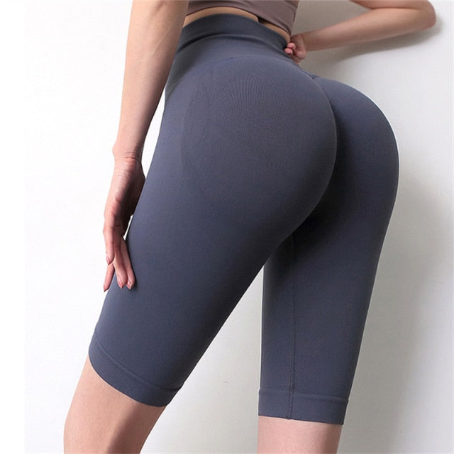 Women's Seamless High-Waisted Yoga Leggings - Quick Dry & High Elastic