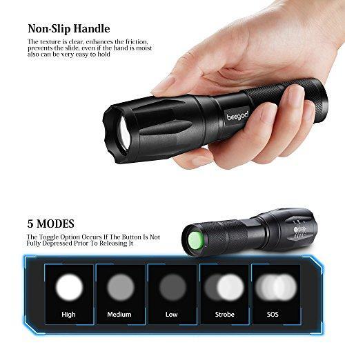 Super Bright LED Tactical Flashlight for Camping, Hiking & Outdoor Activities