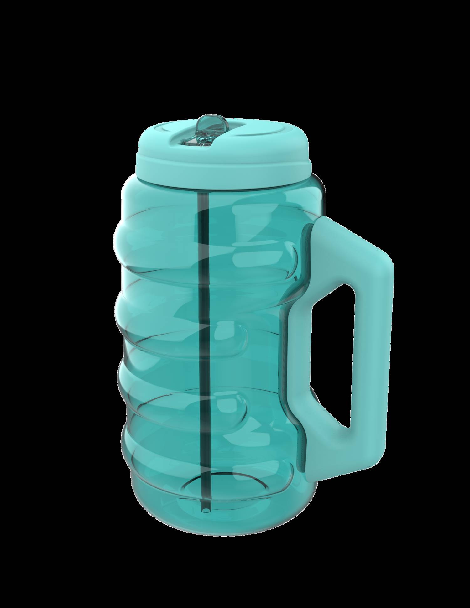 Cool Gear 4-Pack BEAST 100 oz Jug with Handle - Large Capacity Water Bottle for Athletes and Outdoor Sports