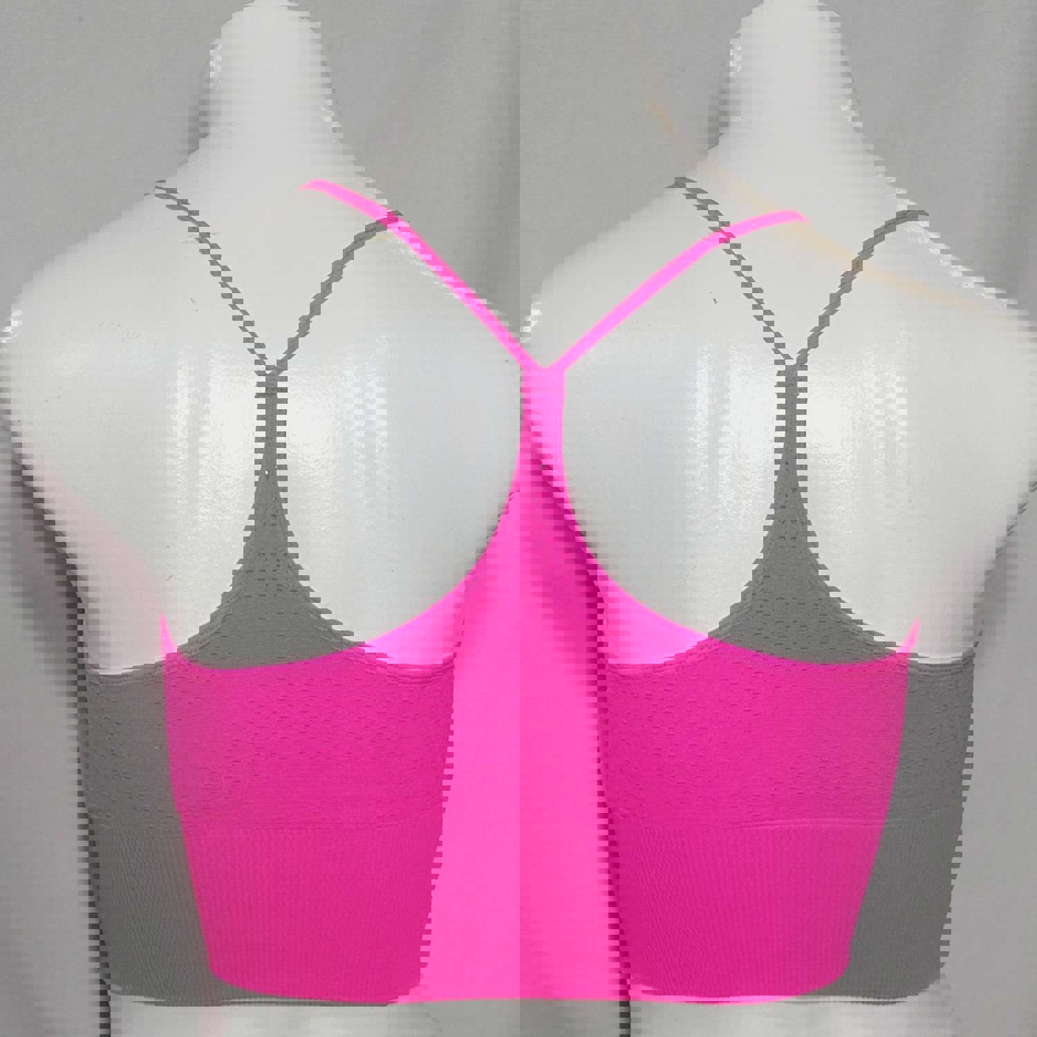 Everlast Wire Free Low Impact Racerback Sports Bra - LARGE, Bright Pink, NWT