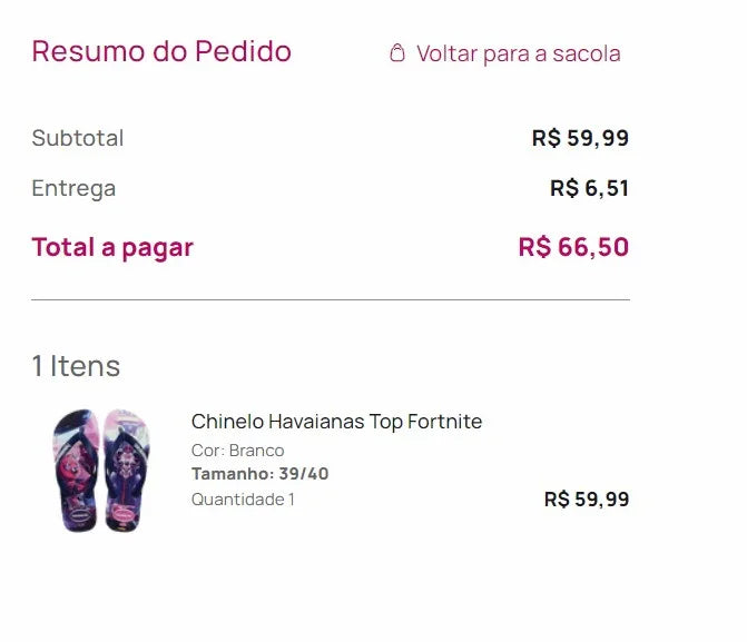 Havaianas Brazil - 3 Pairs of Themed Flip Flops (Naruto & Fortnite) - Size 39/40