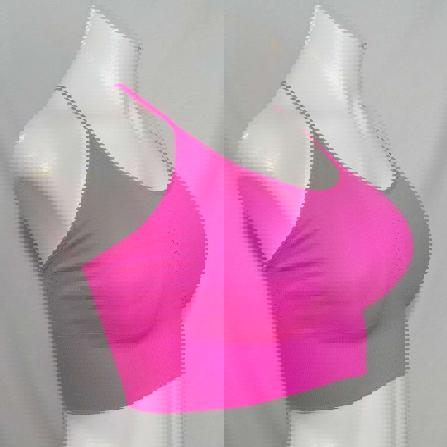 Everlast Wire Free Low Impact Racerback Sports Bra - LARGE, Bright Pink, NWT