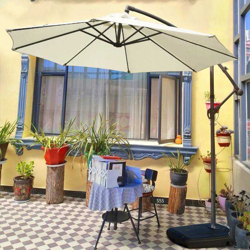 Outdoor Courtyard Umbrella with Sunshade for Beach and Stall Activities
