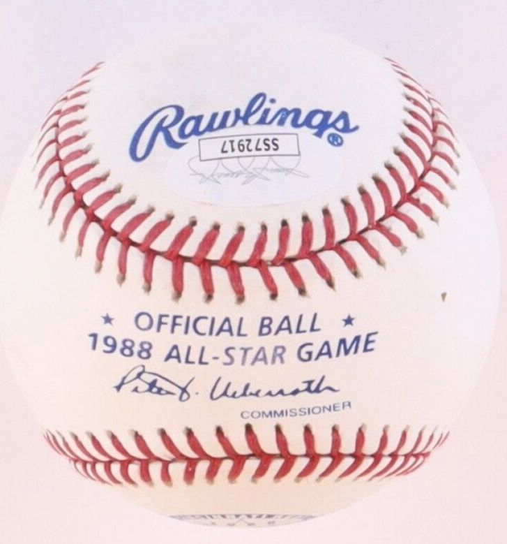 Greg Maddux Signed 1988 All-Star Game Baseball Inscribed 1st CUBS ASG (JSA)