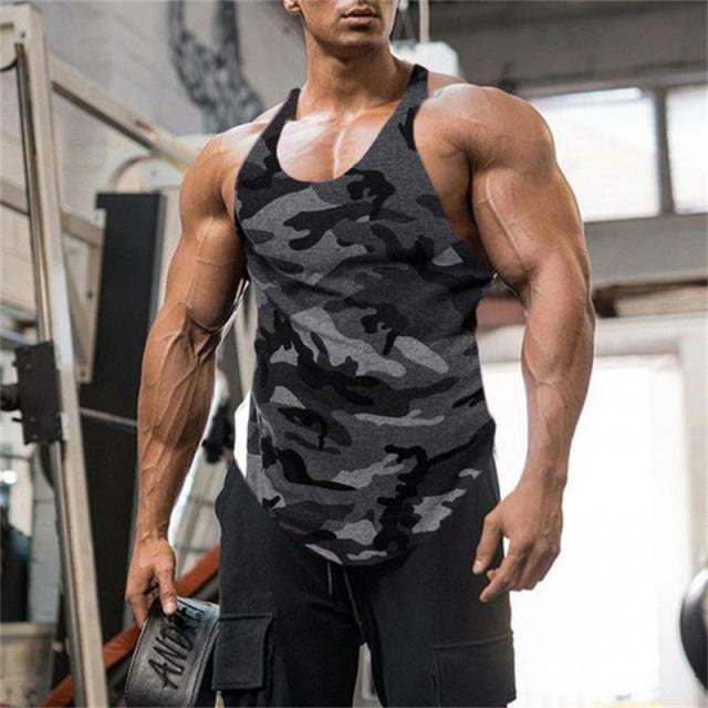 Men's Gym Tank Top - Fitness Sleeveless Vest Shirt for Workouts
