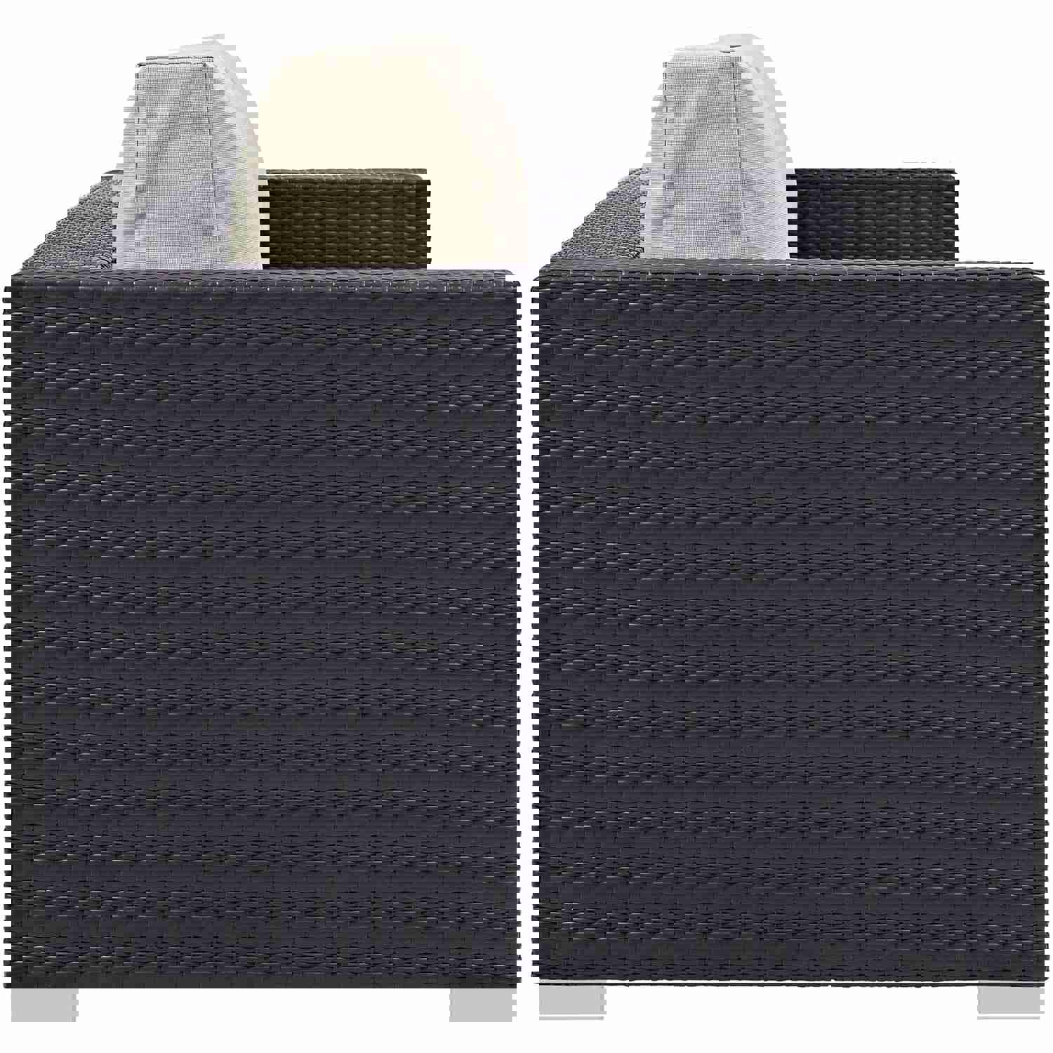 Convene 3 Piece Outdoor Patio Set with Fire Pit in Espresso Beige