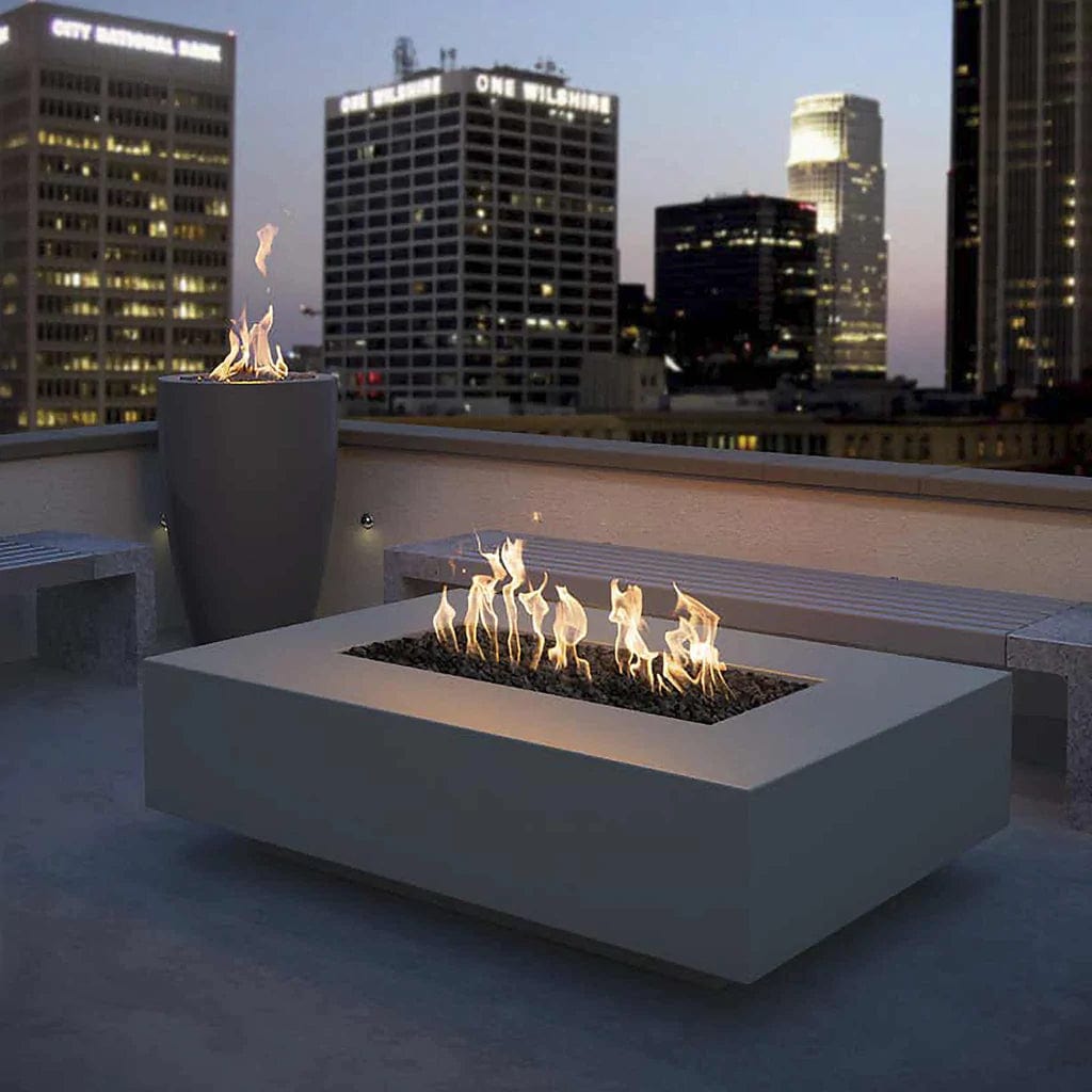 The Outdoor Plus 72 Coronado Copper & Corten Steel & Stainless Steel Rectangle Fire Pit