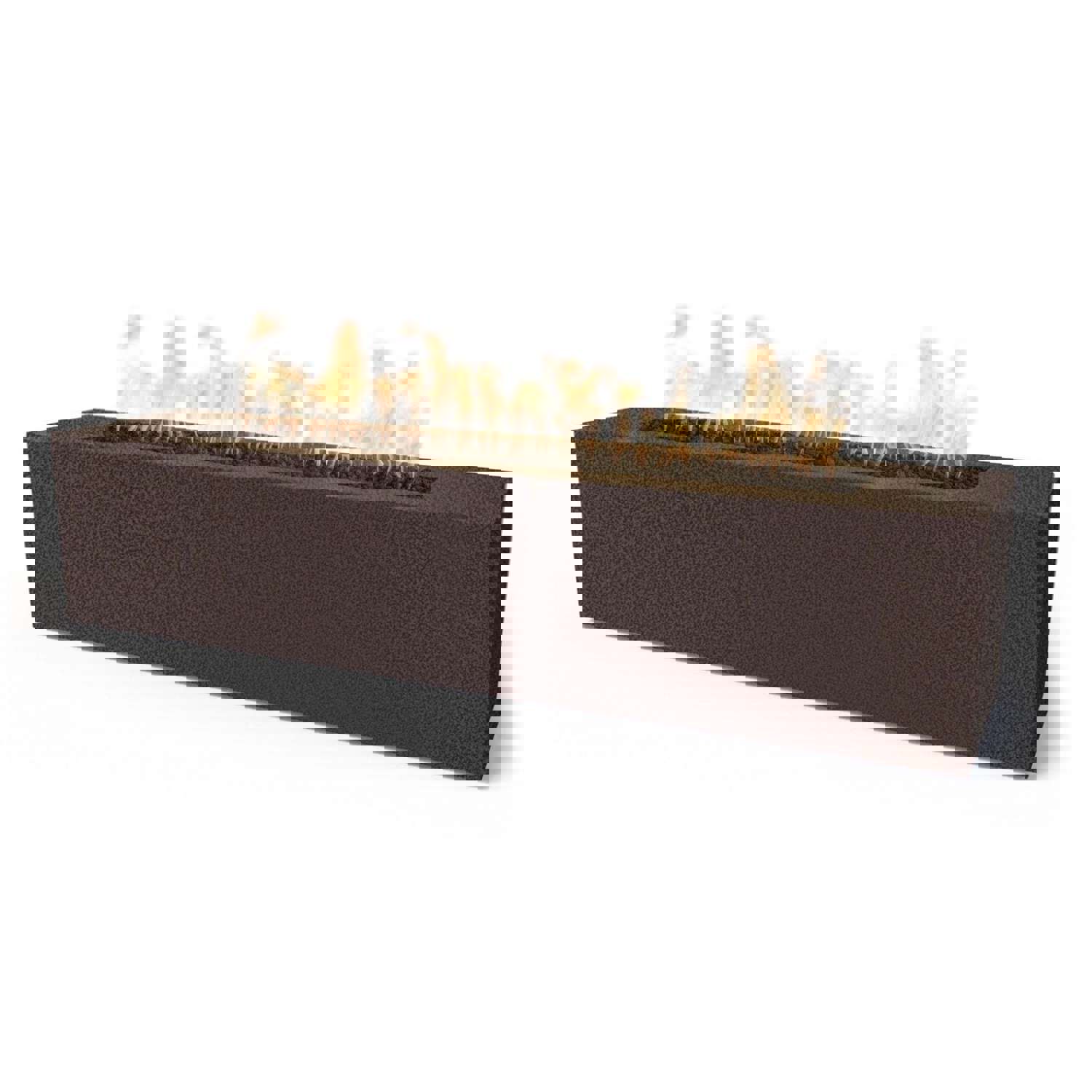 The Outdoor Plus Carmen Rectangle Fire Pit in Powder Coated Steel with Free Cover