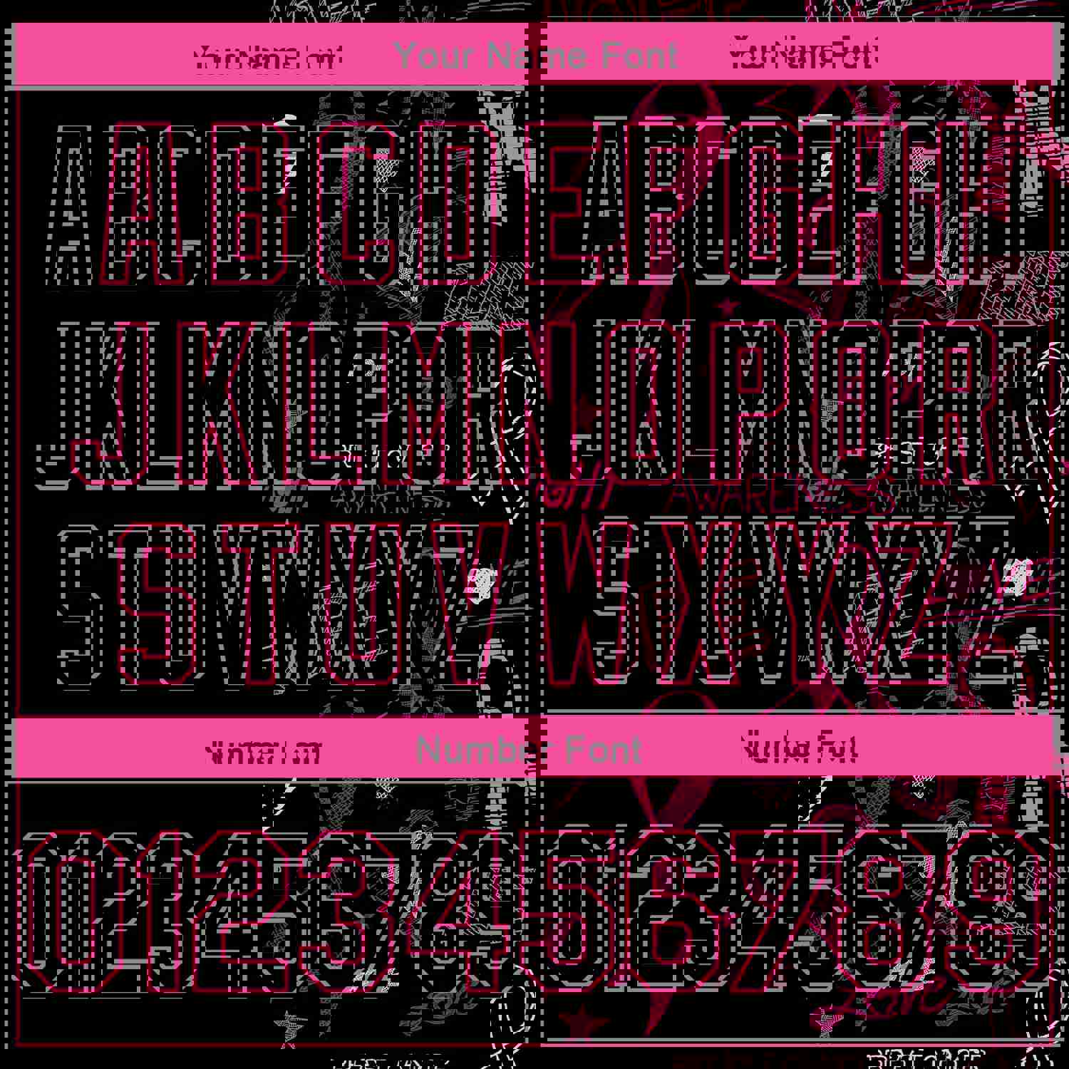 Custom Black Pink-Light Blue 3D Pattern Design Pink Ribbon Breast Cancer Awareness Basketball Jersey