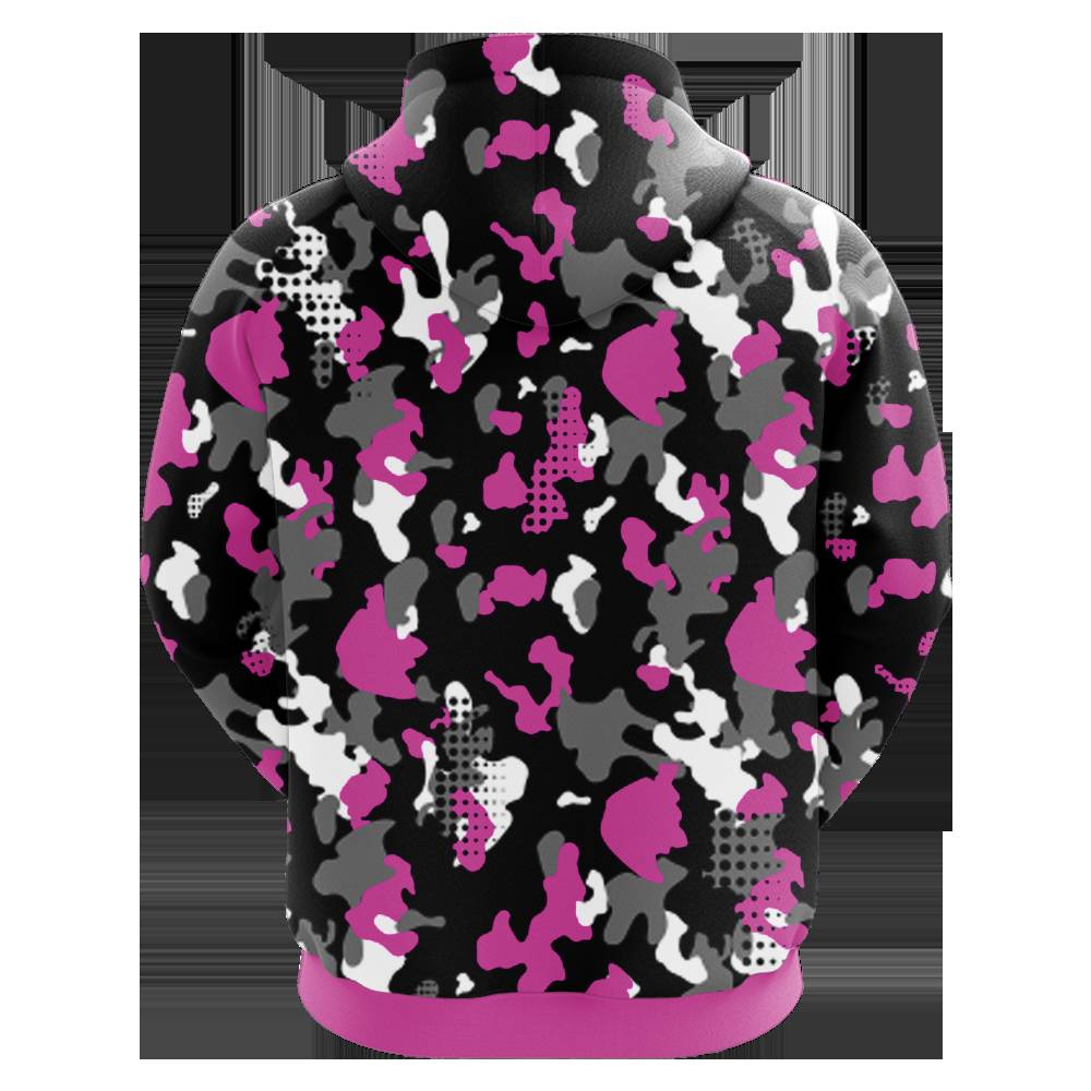 JusReloaded Pink Sublimated Hoodie - Fitted & Breathable