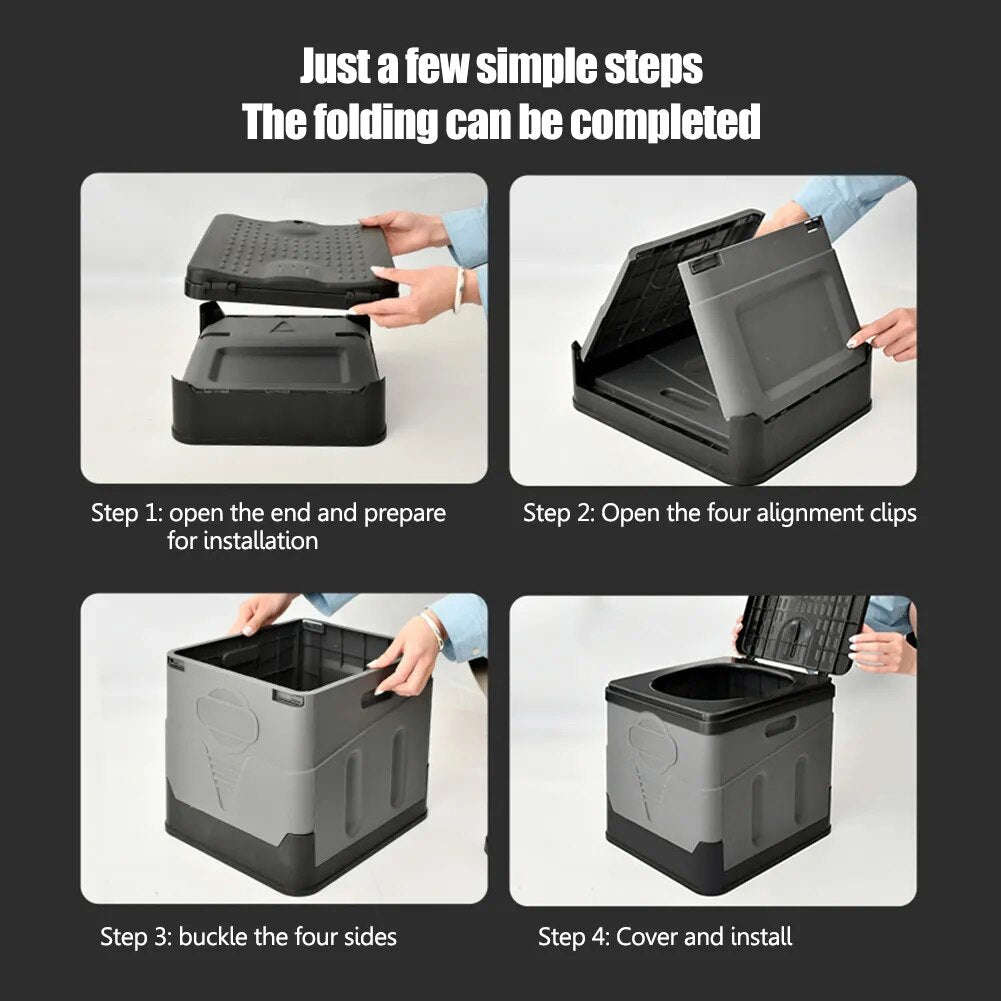 Portable Foldable Waterproof Toilet for Camping and Outdoor Travel