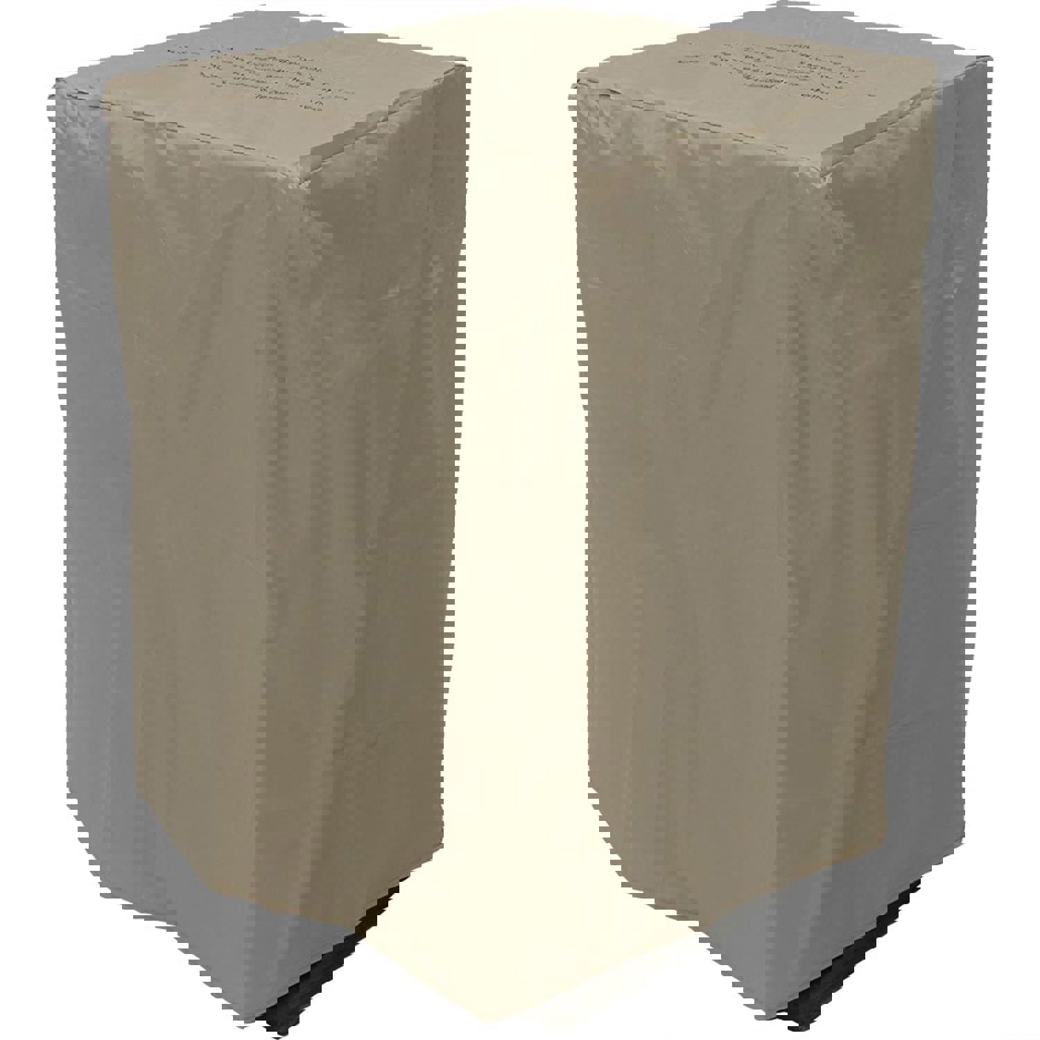 Sunnydaze Outdoor 30-Inch Tall Cast Rock Column Design Propane Gas Fire Pit