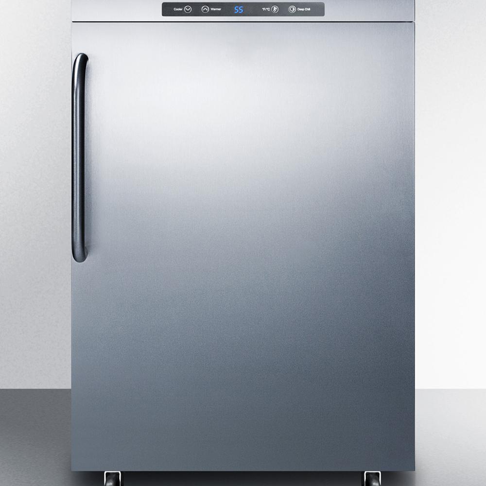 Summit SBC635MOSNK 24 Stainless Steel Freestanding Outdoor Kegerator with Digital Thermostat