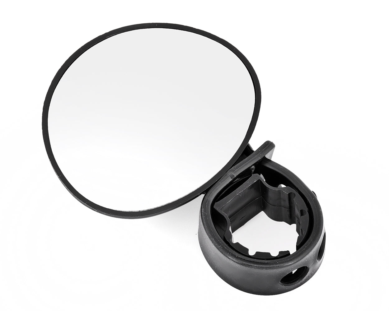 1 Pair Adjustable Bike Mirror for Safer Cycling - Black