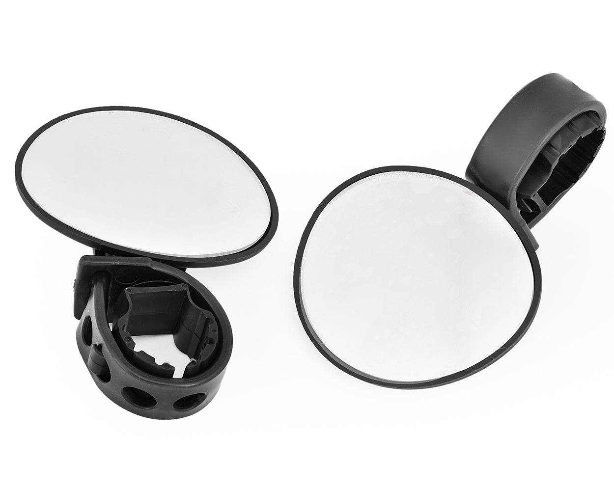 1 Pair Adjustable Bike Mirror for Safer Cycling - Black