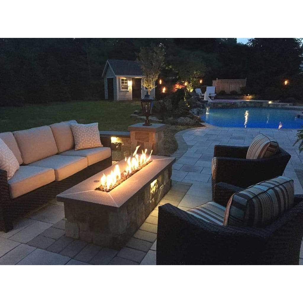 HPC 36 x 14 Rectangle Enclosure H-Burner Match-Lit Ignition Fire Pit