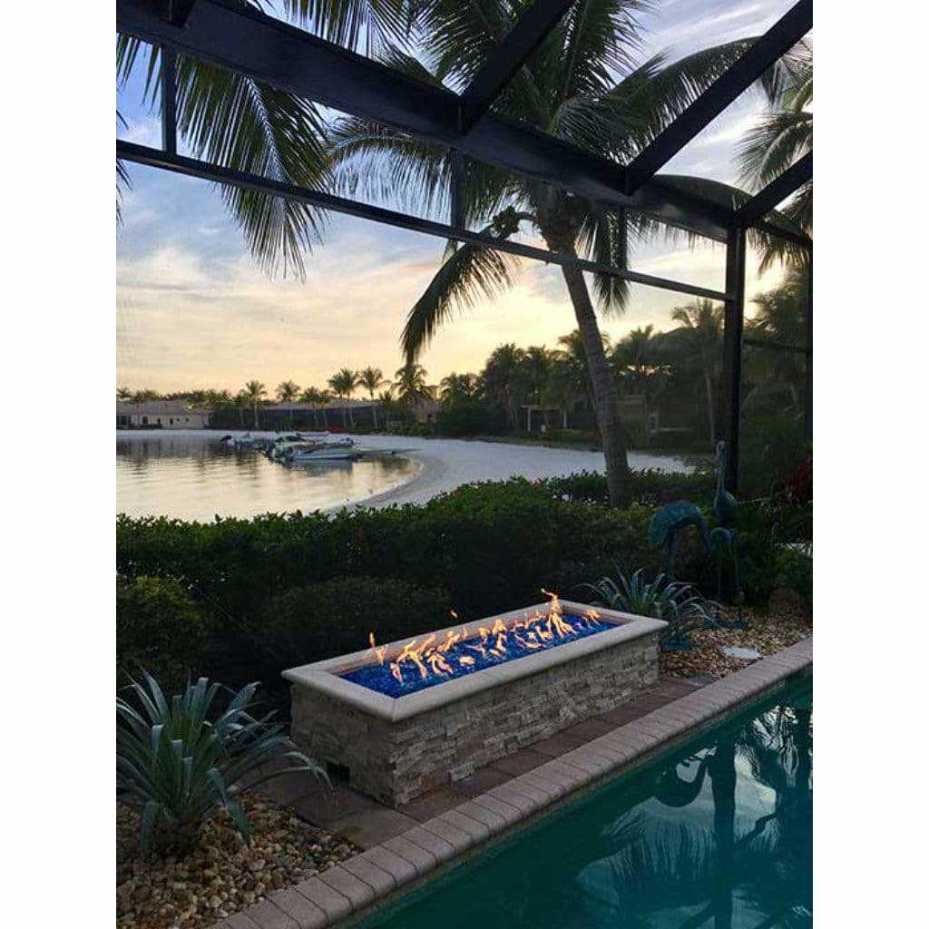 HPC 36 x 14 Rectangle Enclosure H-Burner Match-Lit Ignition Fire Pit