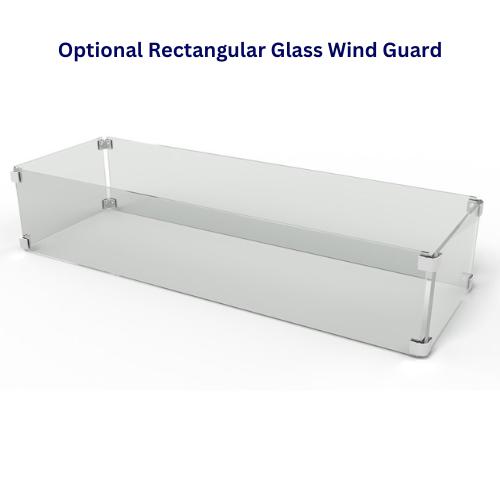 The Outdoor Plus 84 Rectangular Maywood Fire Table - Stylish and Durable Powder-Coated Metal Design