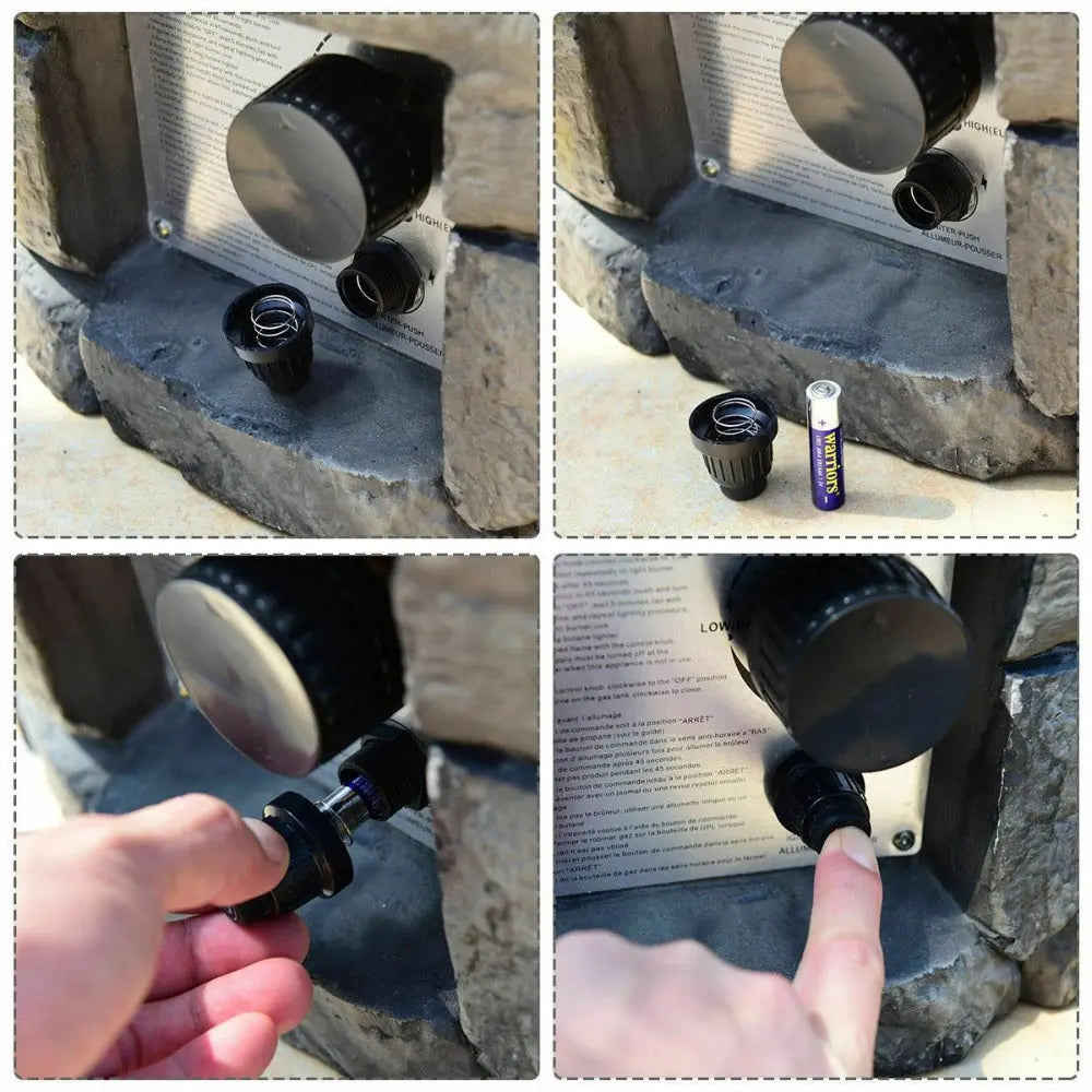 Outdoor Propane Fire Pit - 28 Stone - 40,000 BTUs