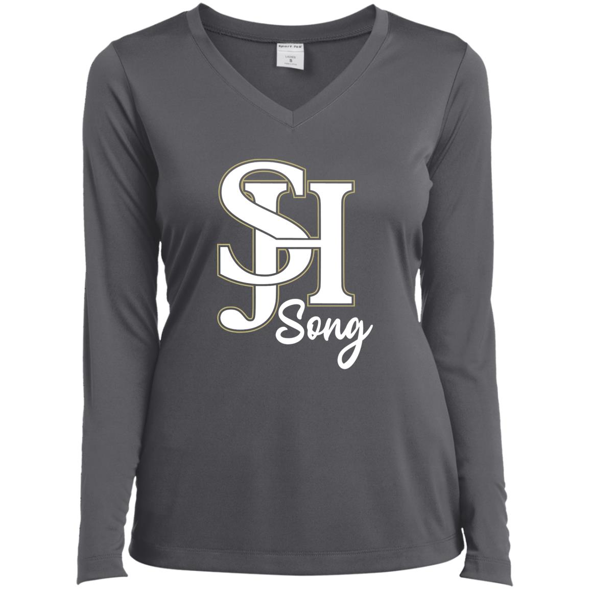 Sport-Tek Ladies Long Sleeve Performance V-Neck Tee (LST353LS)